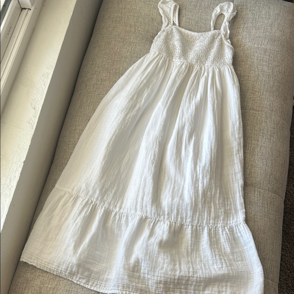 White Sleeveless Maxi Dress